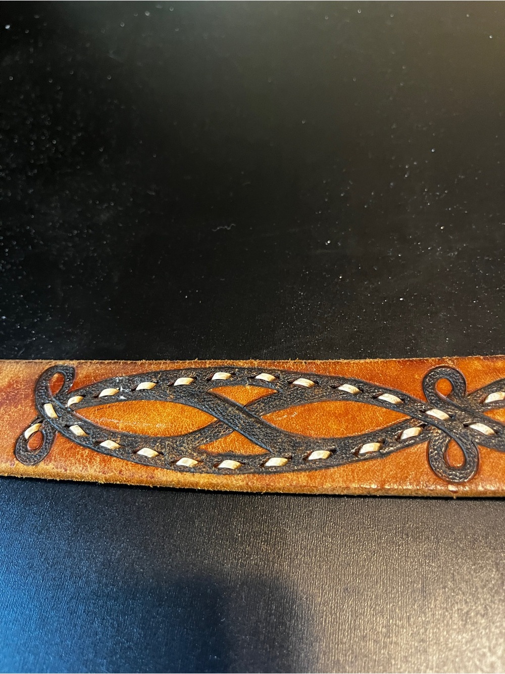 Vintage Personalized Brown Leather belt Name - "JACK" - Picture 9 of 15